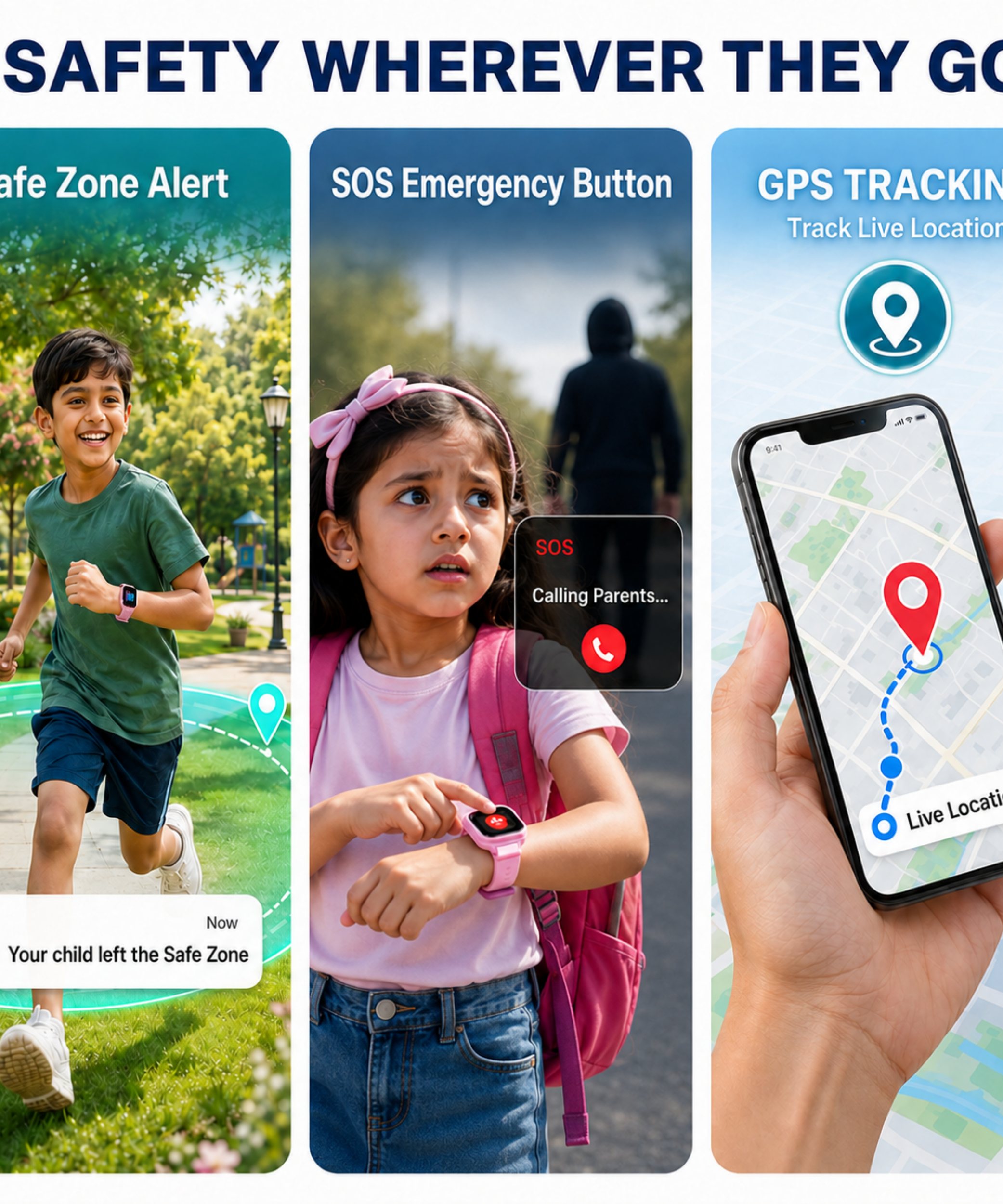 Spiky Smart Ai Video & Voice Calling Smartwatch for Kids