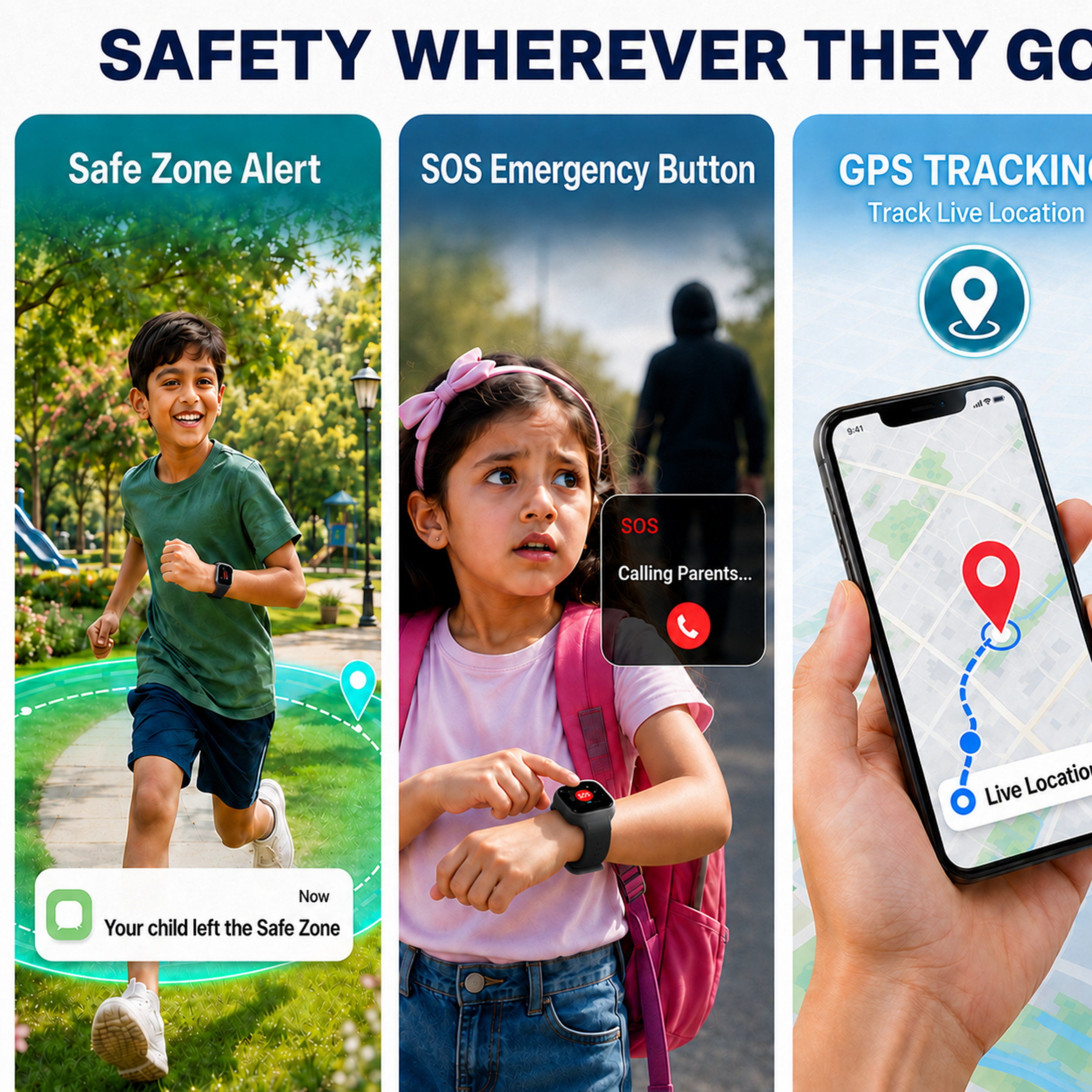 Spiky Smart Ai Video & Voice Calling Smartwatch for Kids