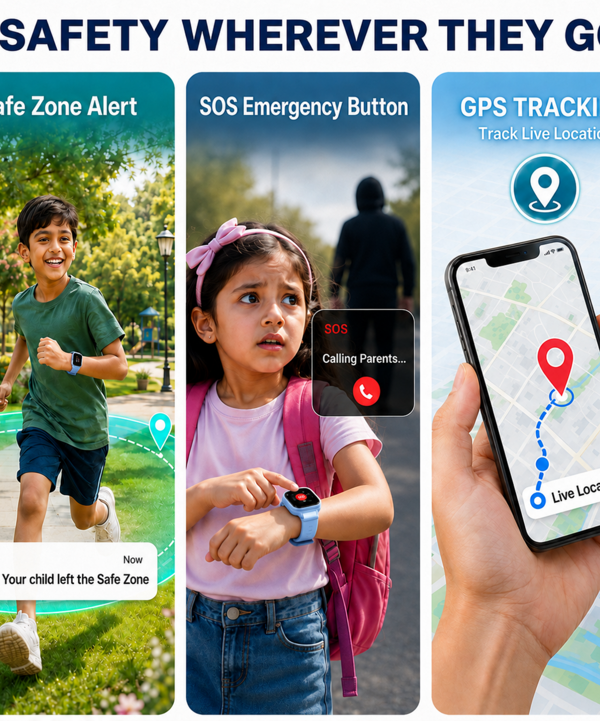 Spiky Smart Ai Video & Voice Calling Smartwatch for Kids