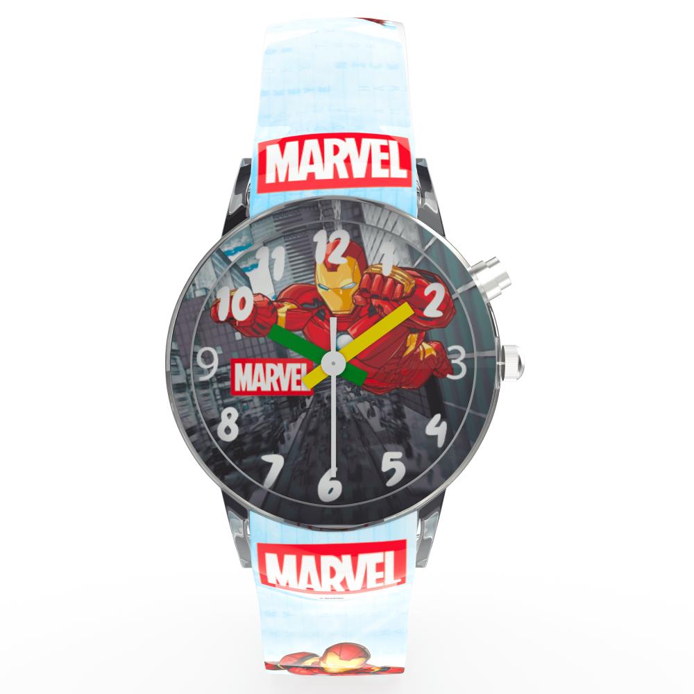 Disney Iron Man Kids Analog Watch with LED Light | For Boys & Girls Age 3–10 Years
