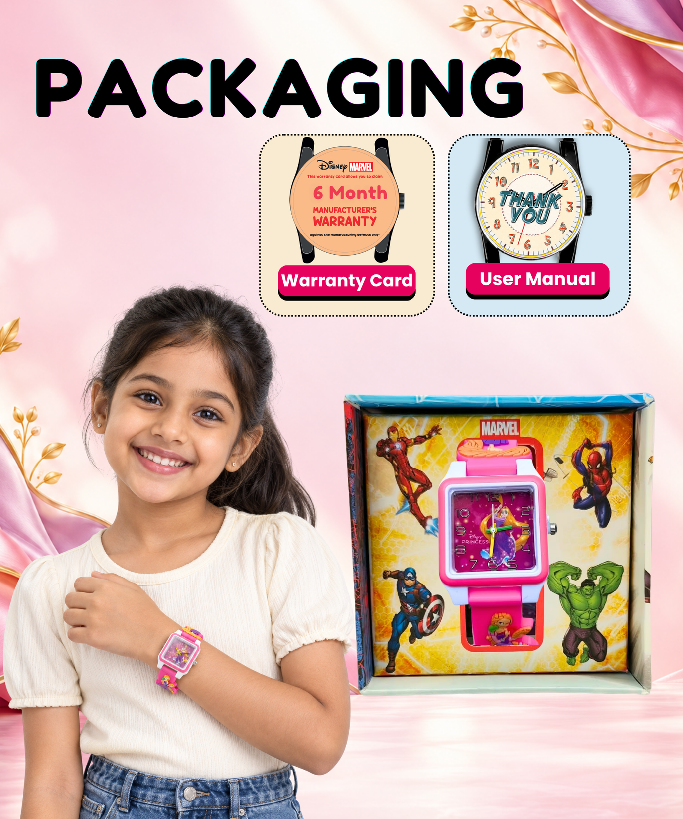 Disney Square Digital Watch for Kids Boys and Girls | Best Gift for Kids