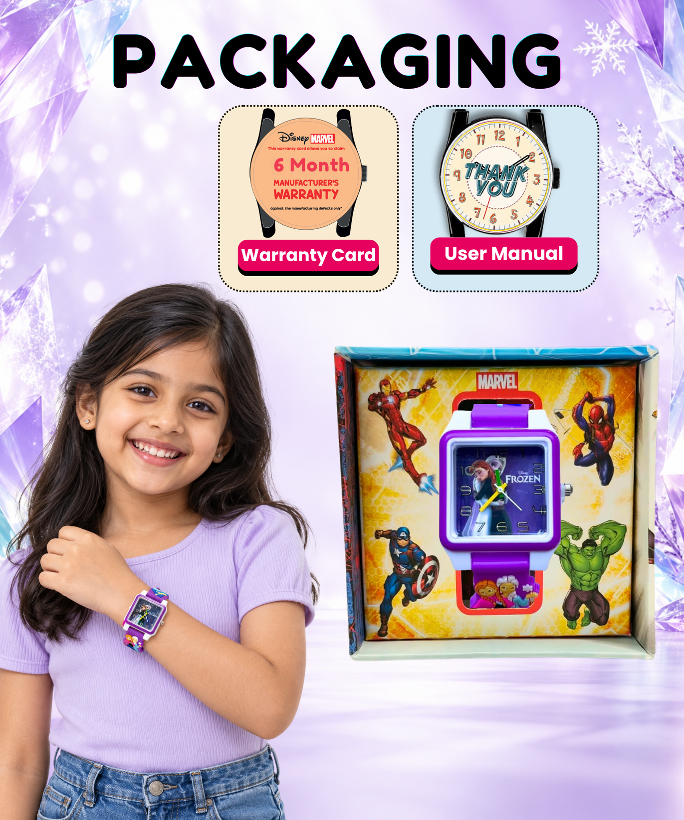 Disney Square Digital Watch for Kids Boys and Girls | Best Gift for Kids