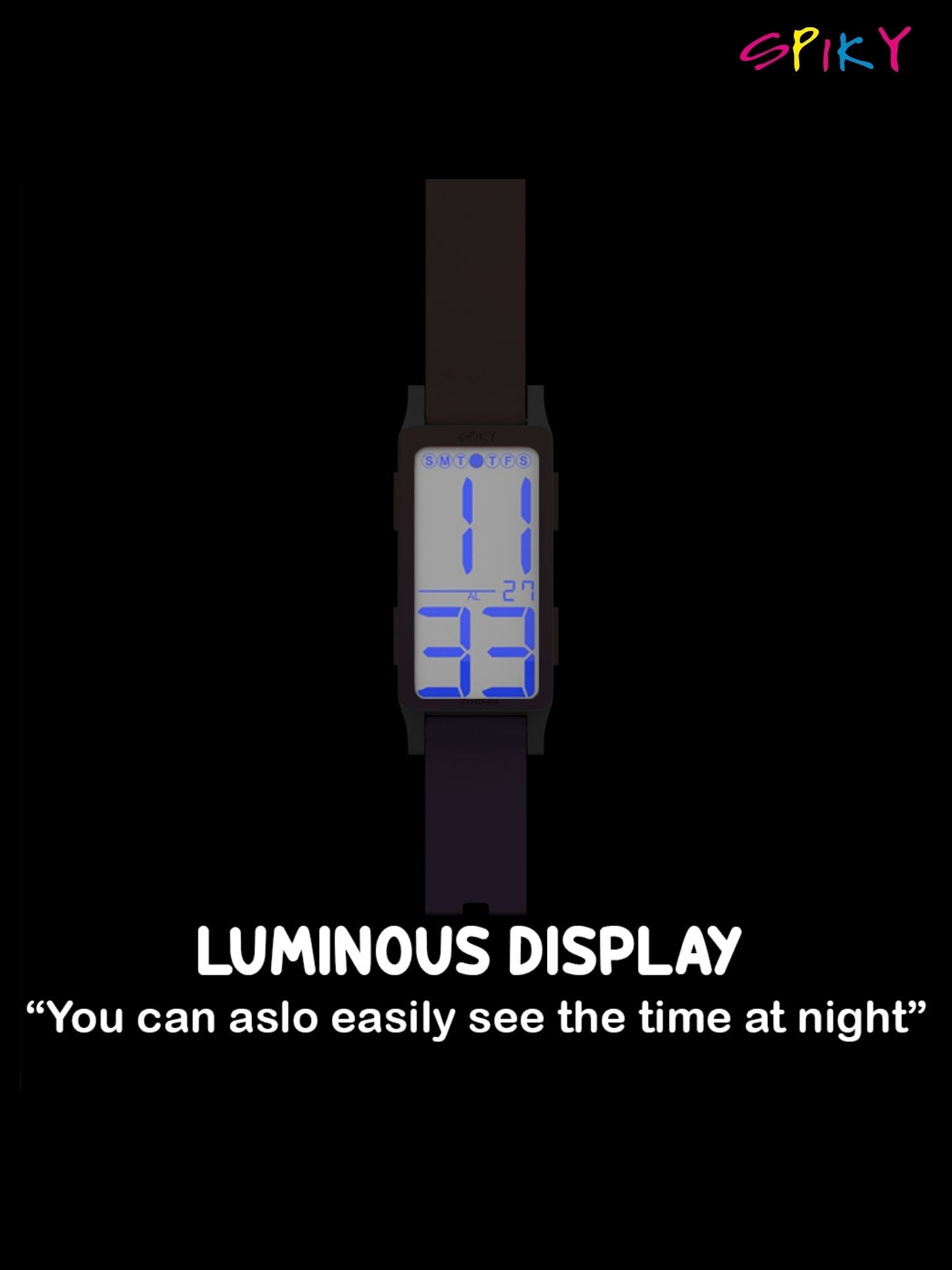 Spiky Multi-functional Digital Sports Watch for Kids EVA44