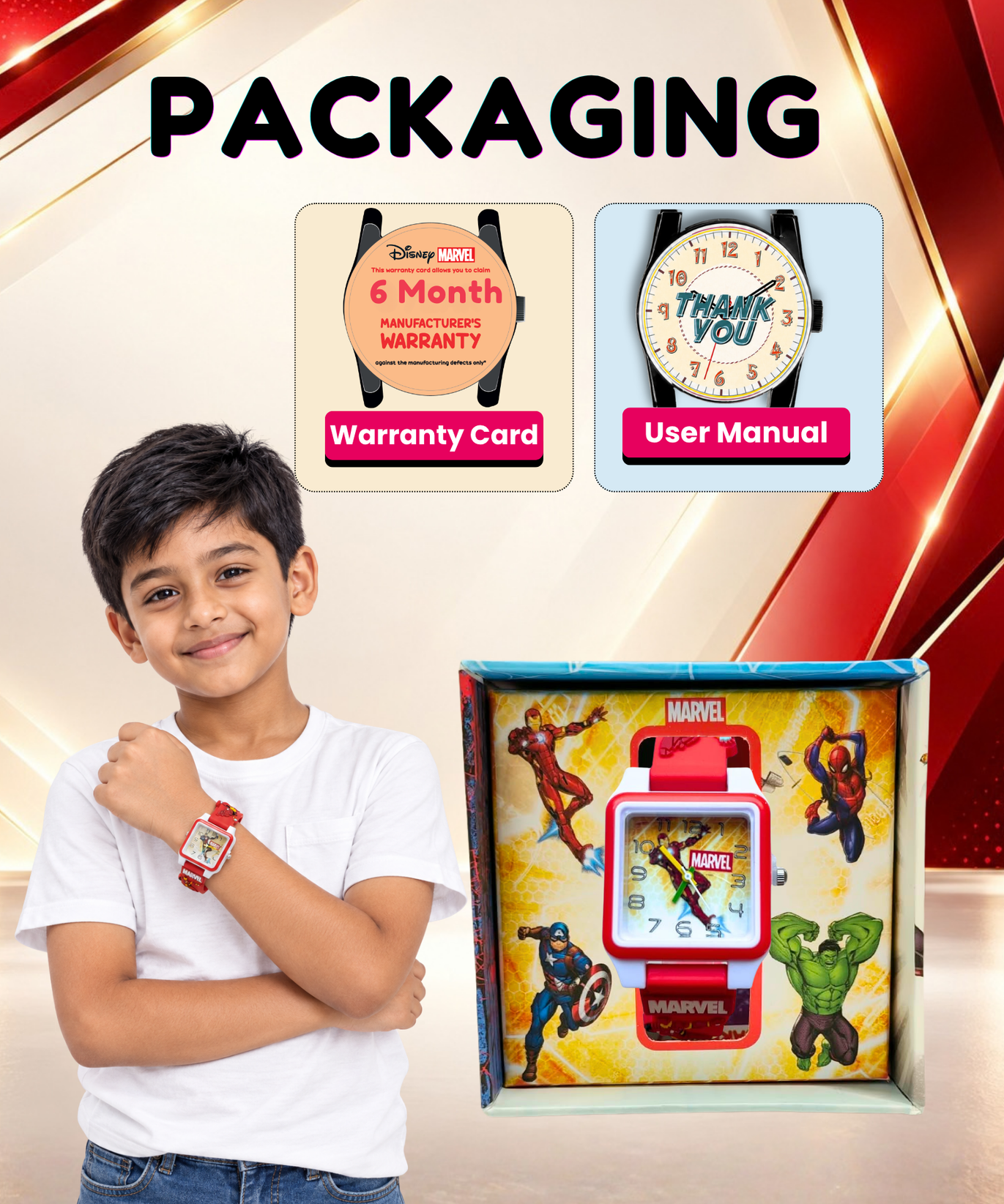 Disney Square Digital Watch for Kids Boys and Girls | Best Gift for Kids