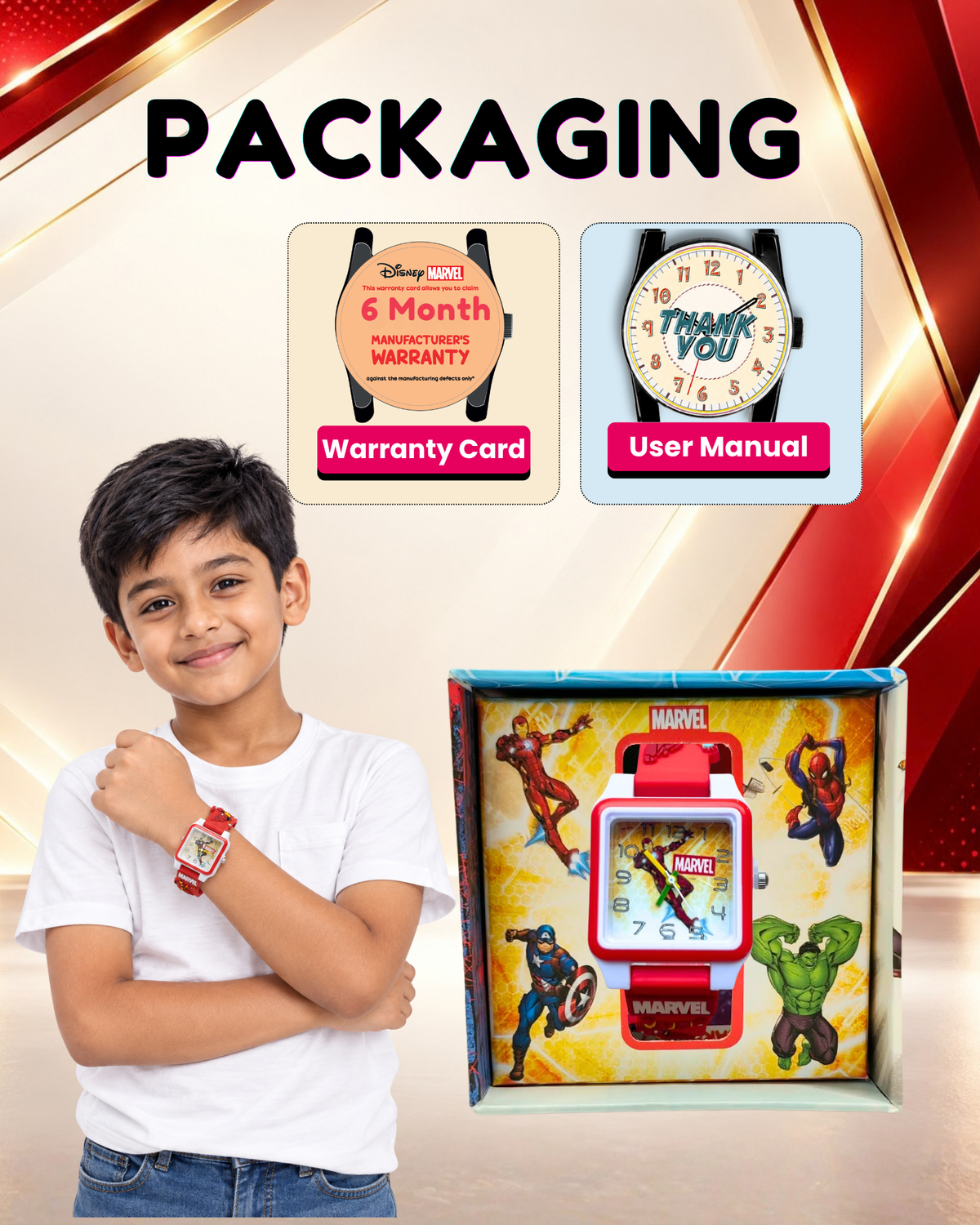 Disney Square Digital Watch for Kids Boys and Girls | Best Gift for Kids