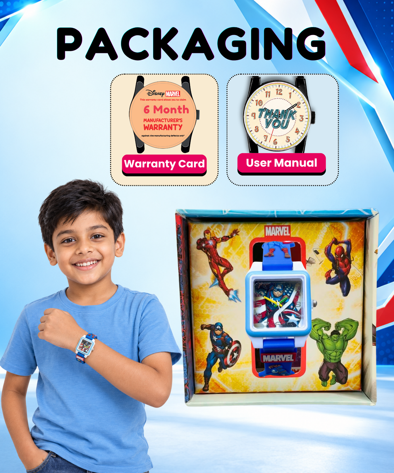 Disney Square Digital Watch for Kids Boys and Girls | Best Gift for Kids