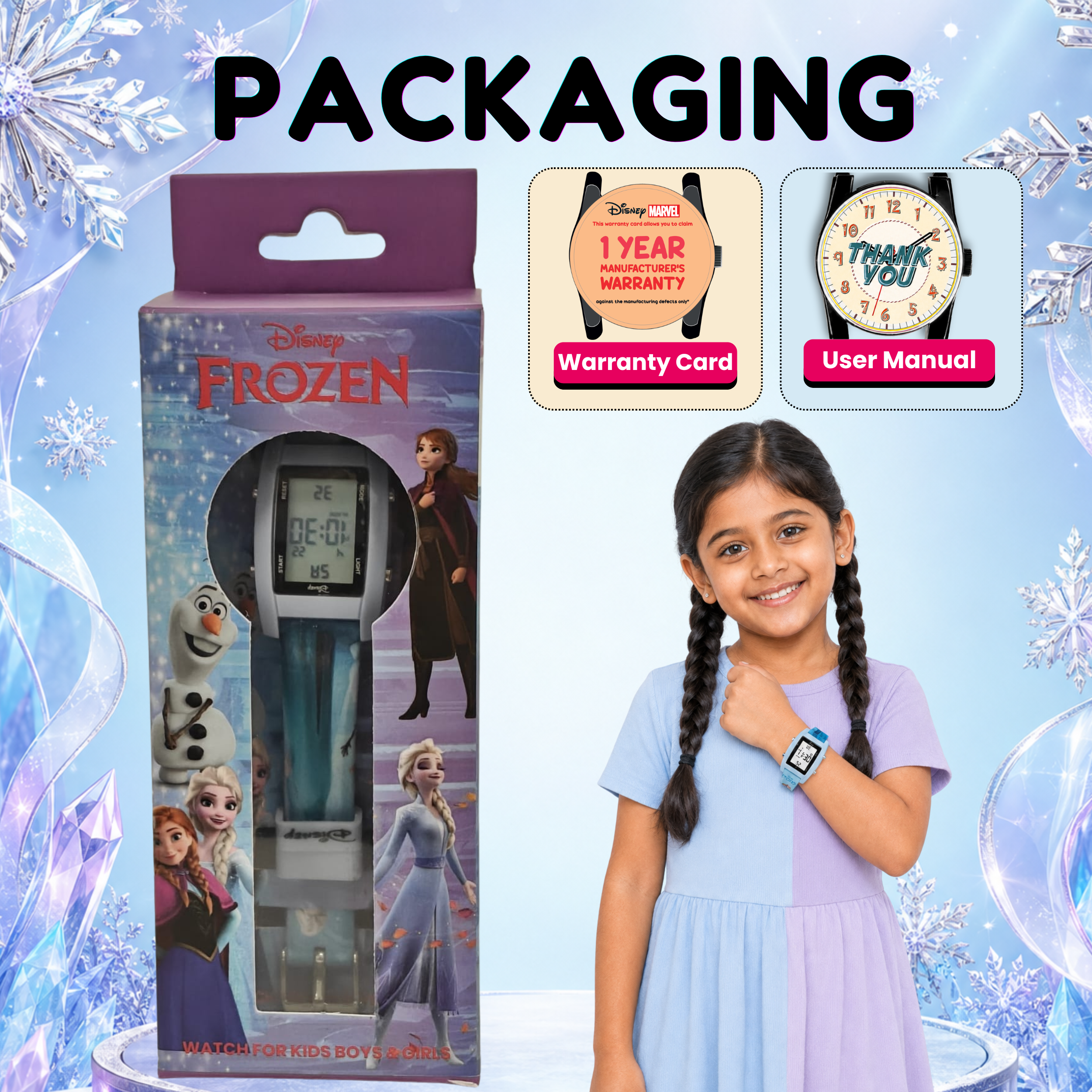Spiky Frozen theme Digital Kids Watch