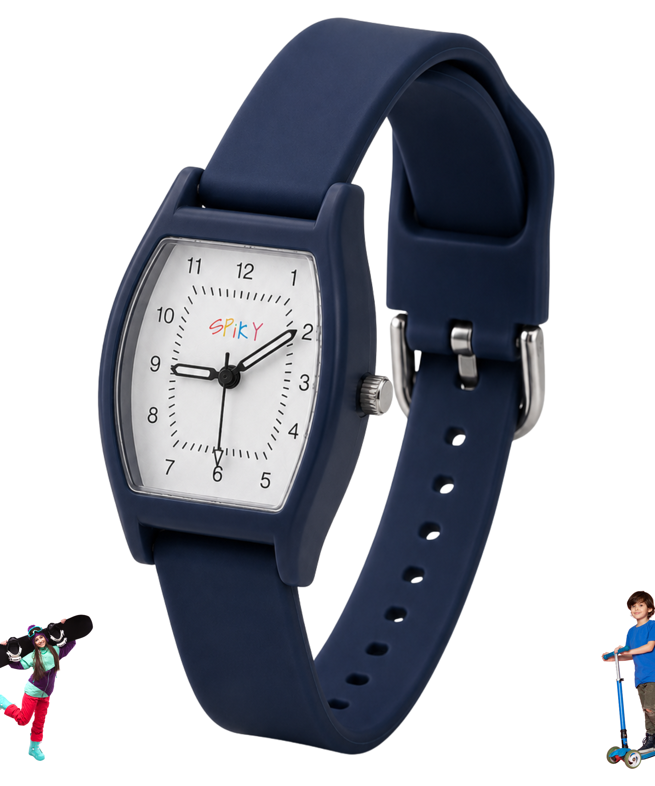 Spiky Rectangle Stylish Analog Watch for Kids EVA48