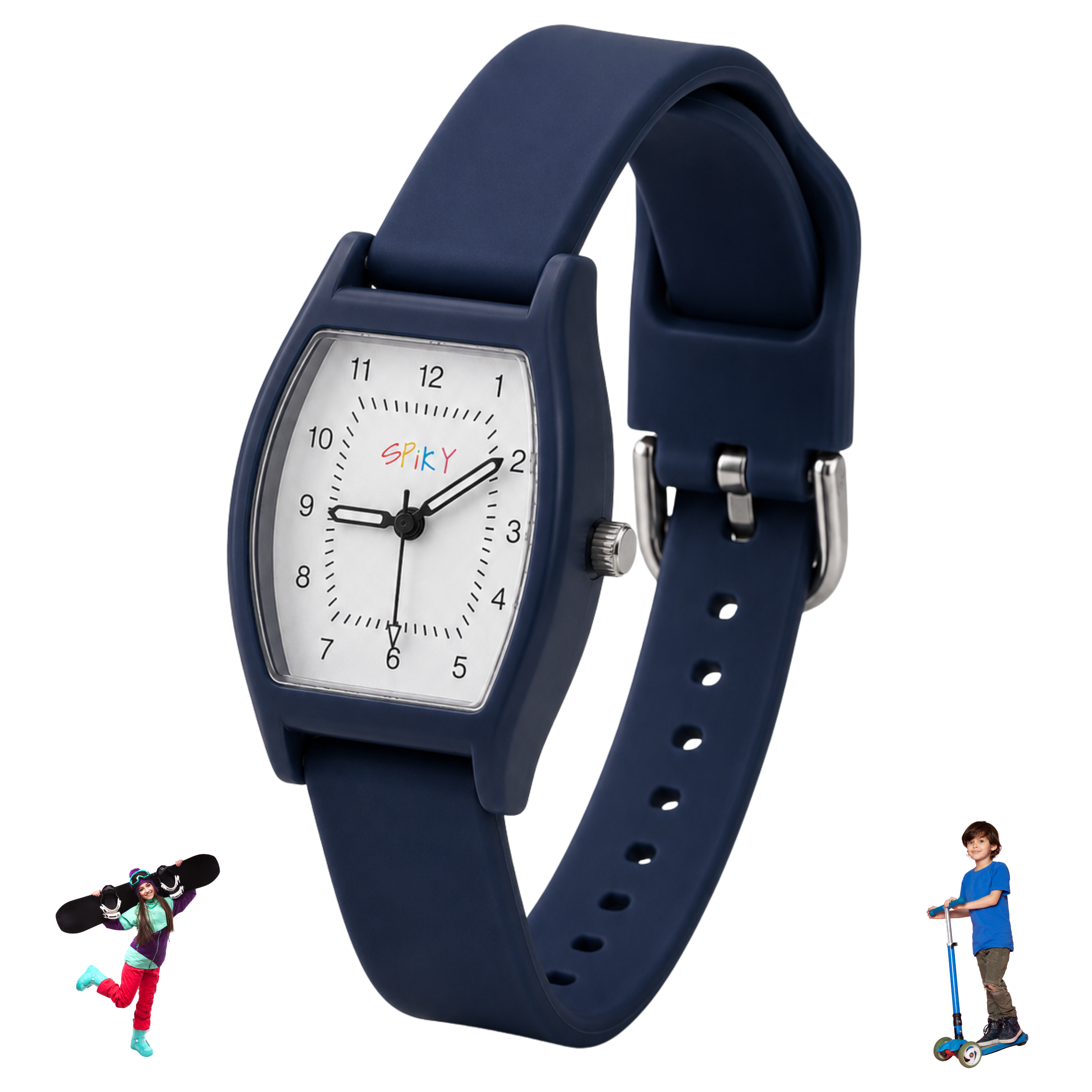 Spiky Rectangle Stylish Analog Watch for Kids EVA48