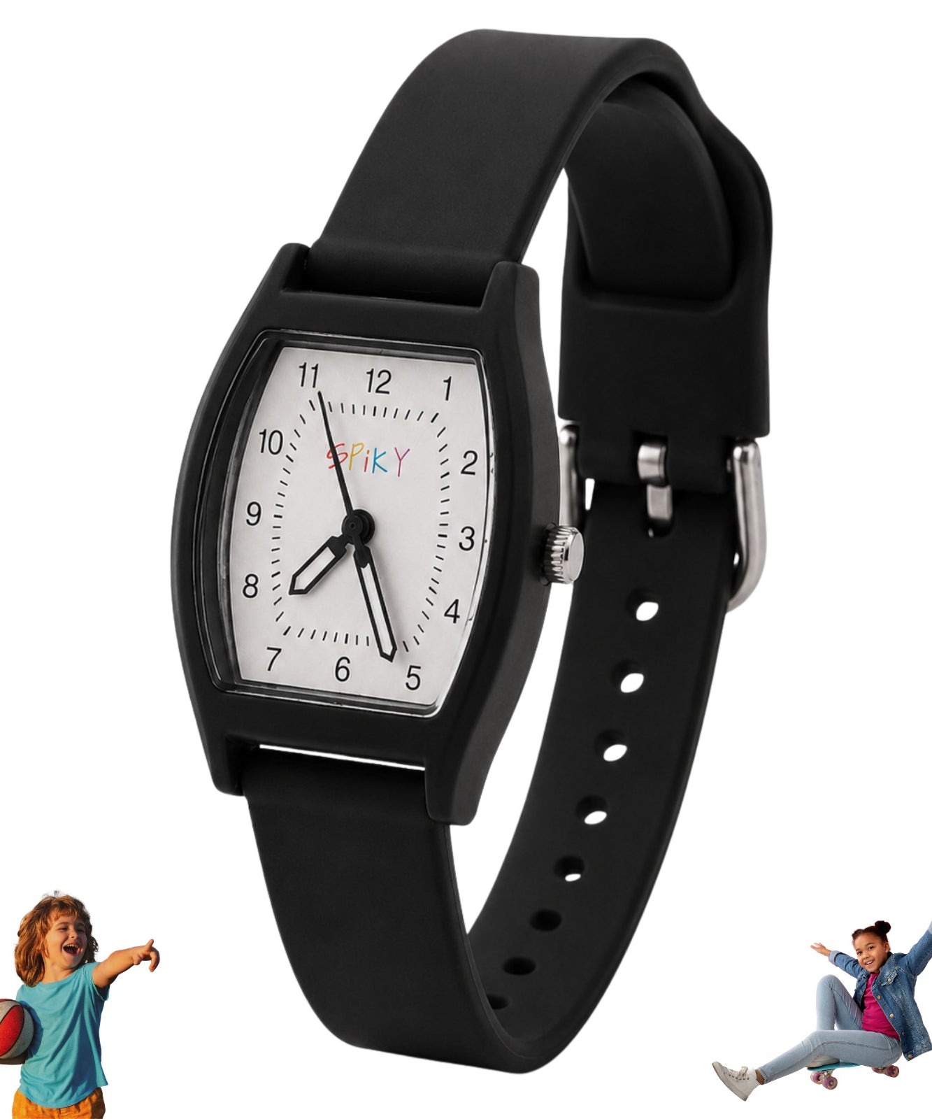 Spiky Rectangle Stylish Analog Watch for Kids EVA48
