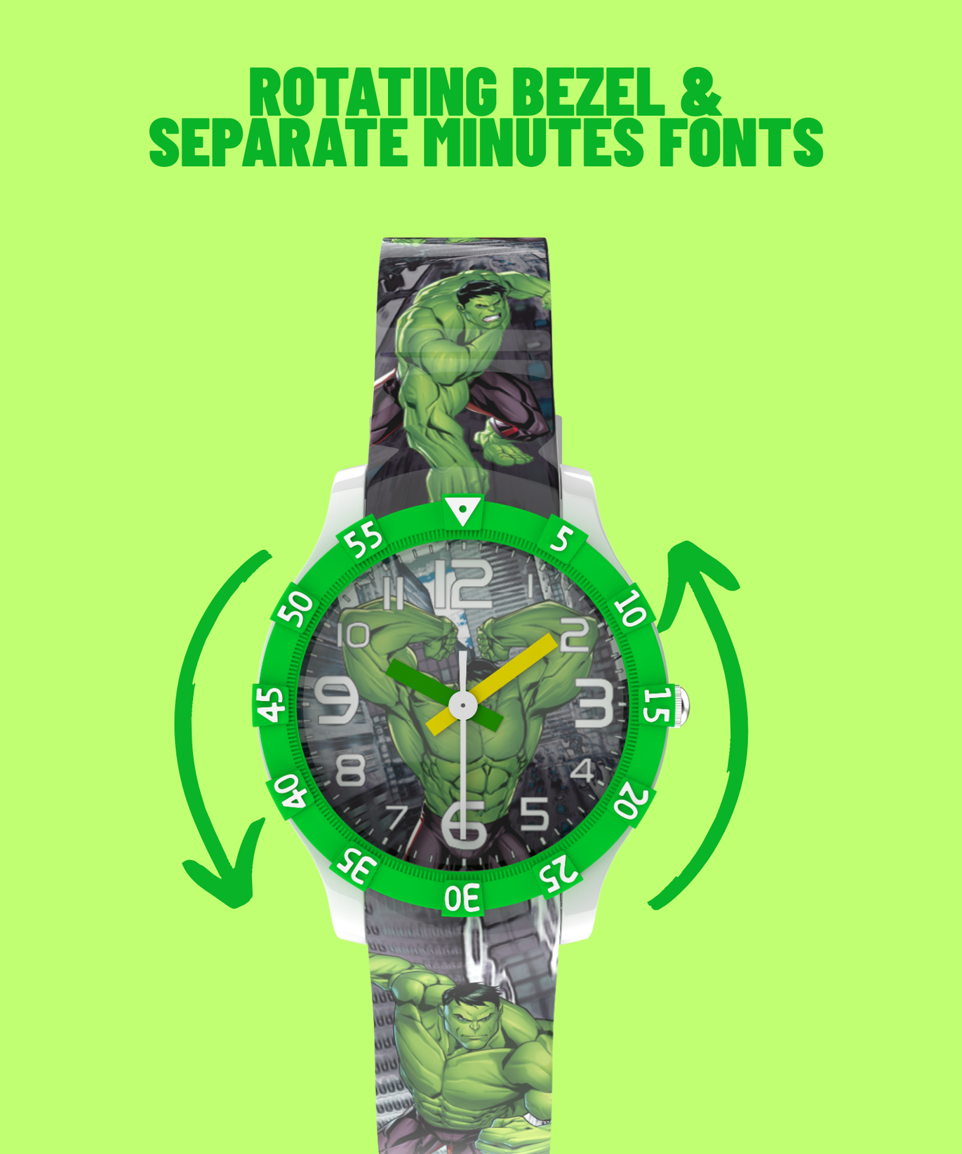 Disney Hulk Theme Kids Analog Watch | Best Gift for Boys & Girls Age 3–10 Years