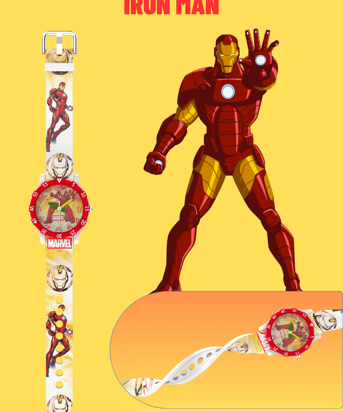 Disney Iron Man Kids Analog Watch | Best Gift for Boys & Girls Age 3–10 Years