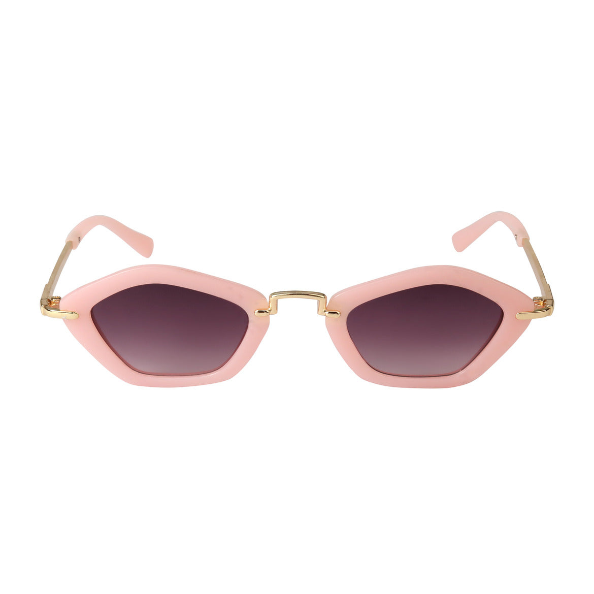 Spiky Hexagon UV Protected Sunglass - Pink