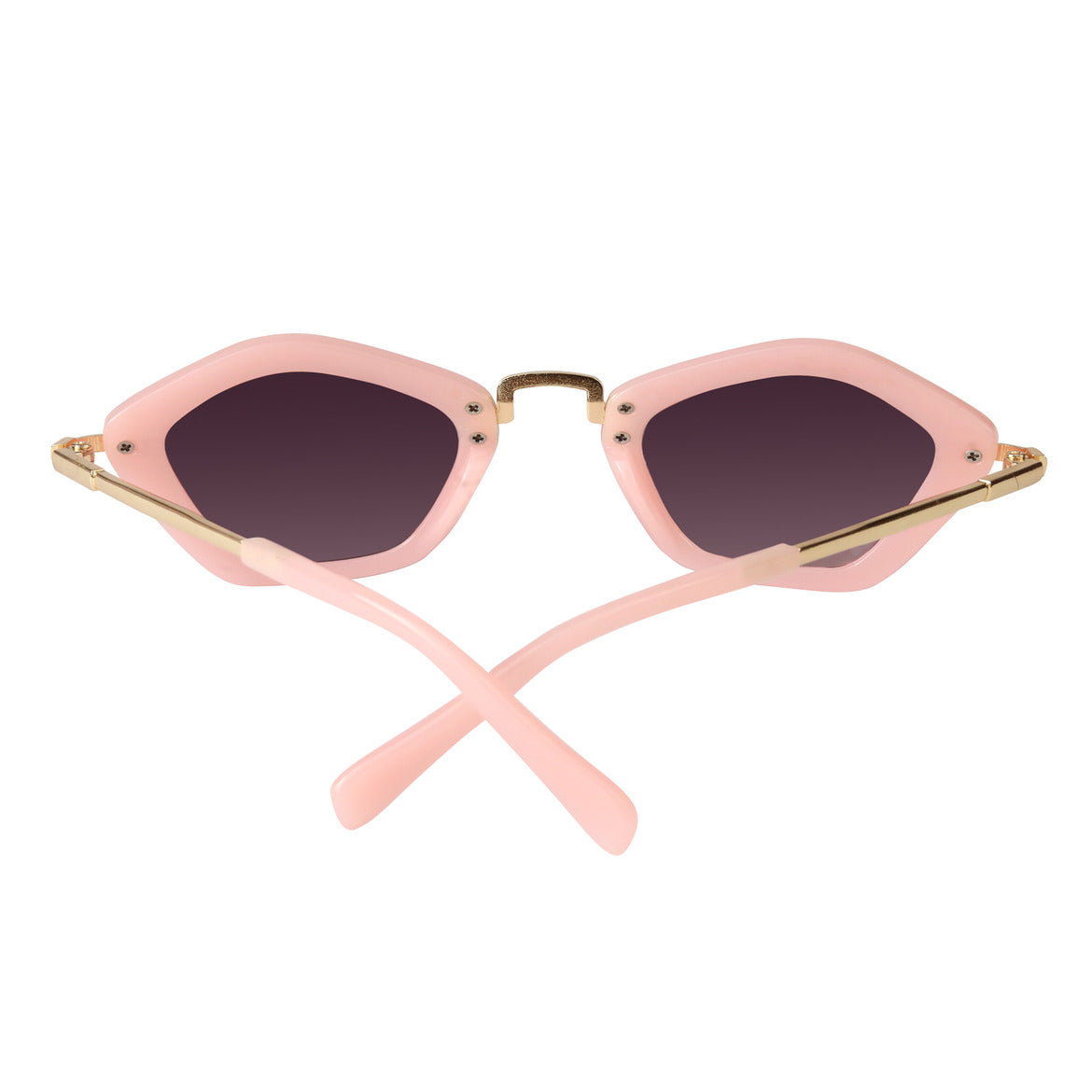 Spiky Hexagon UV Protected Sunglass - Pink