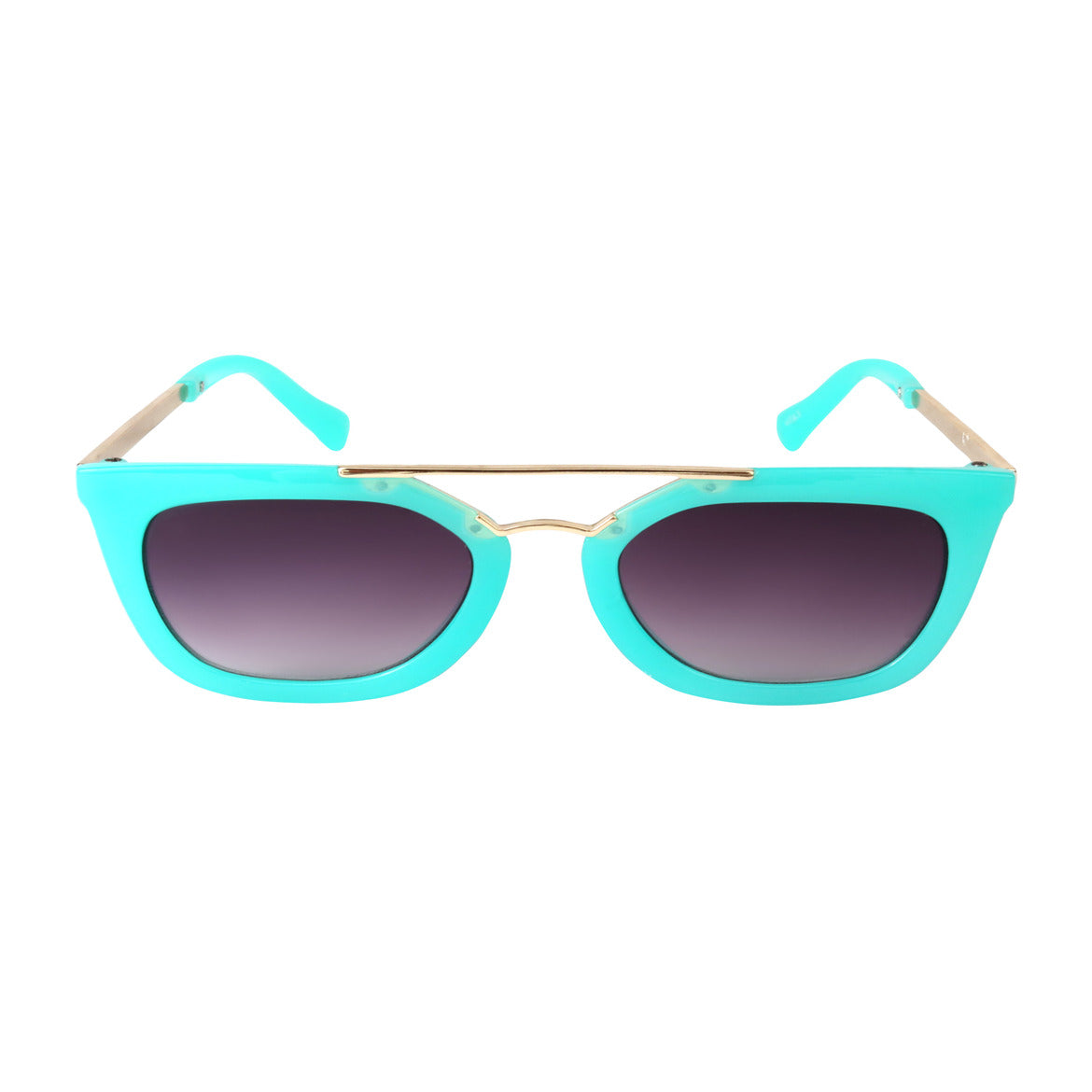 Spiky Oval UV Protected Sunglass - Turquoise