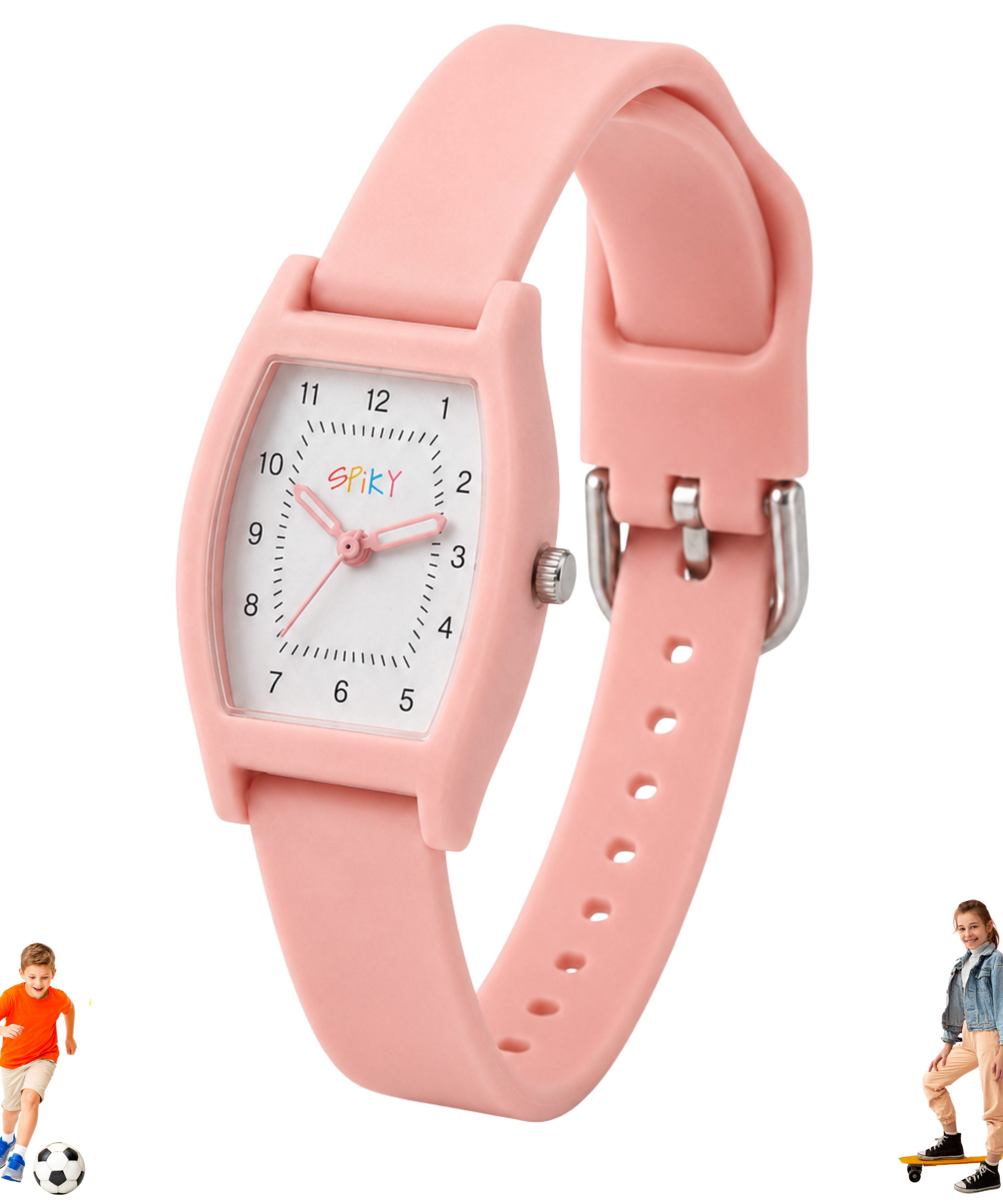 Spiky Rectangle Stylish Analog Watch for Kids EVA48