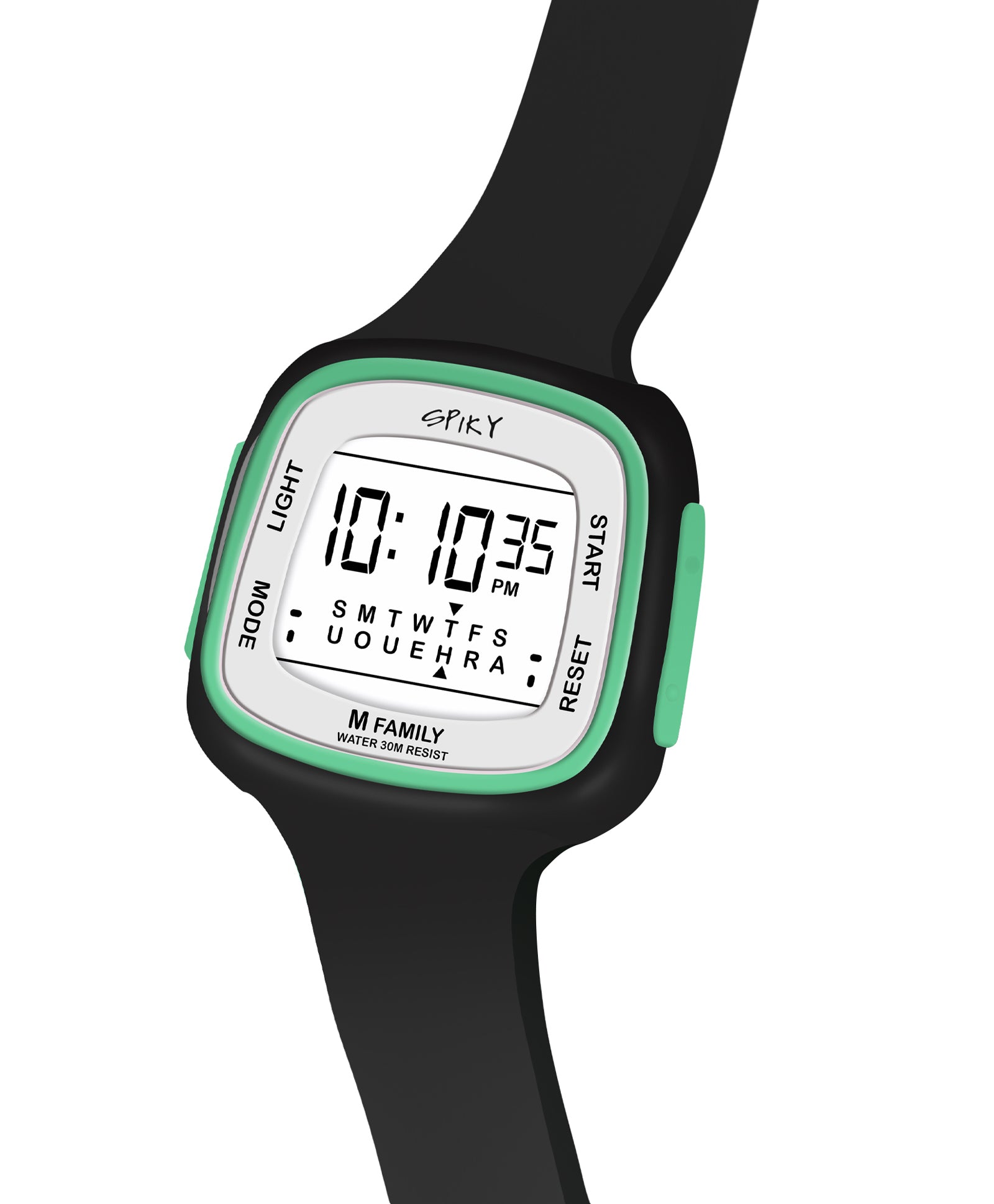 Spiky Unique Square Digital Watch for Kids - Pink