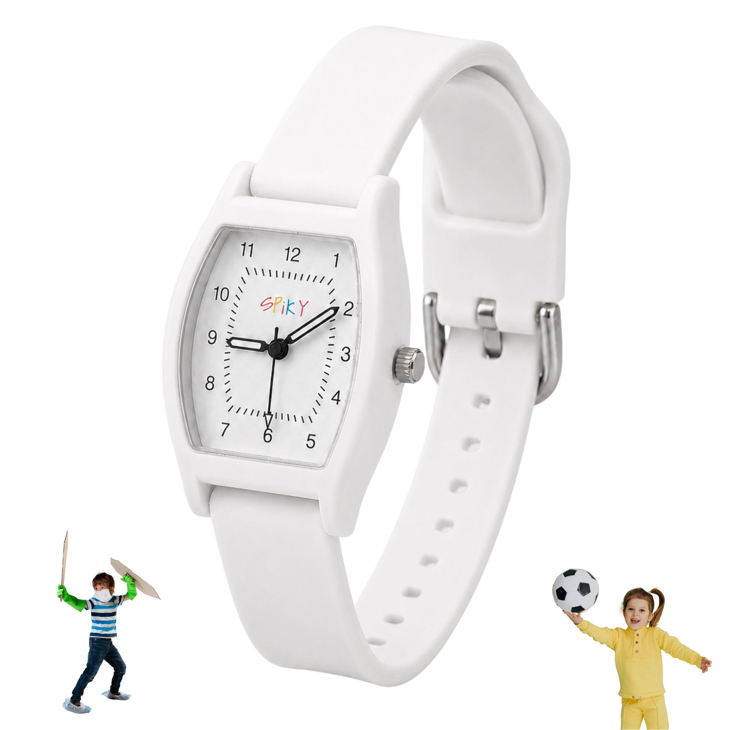 Spiky Rectangle Stylish Analog Watch for Kids EVA48
