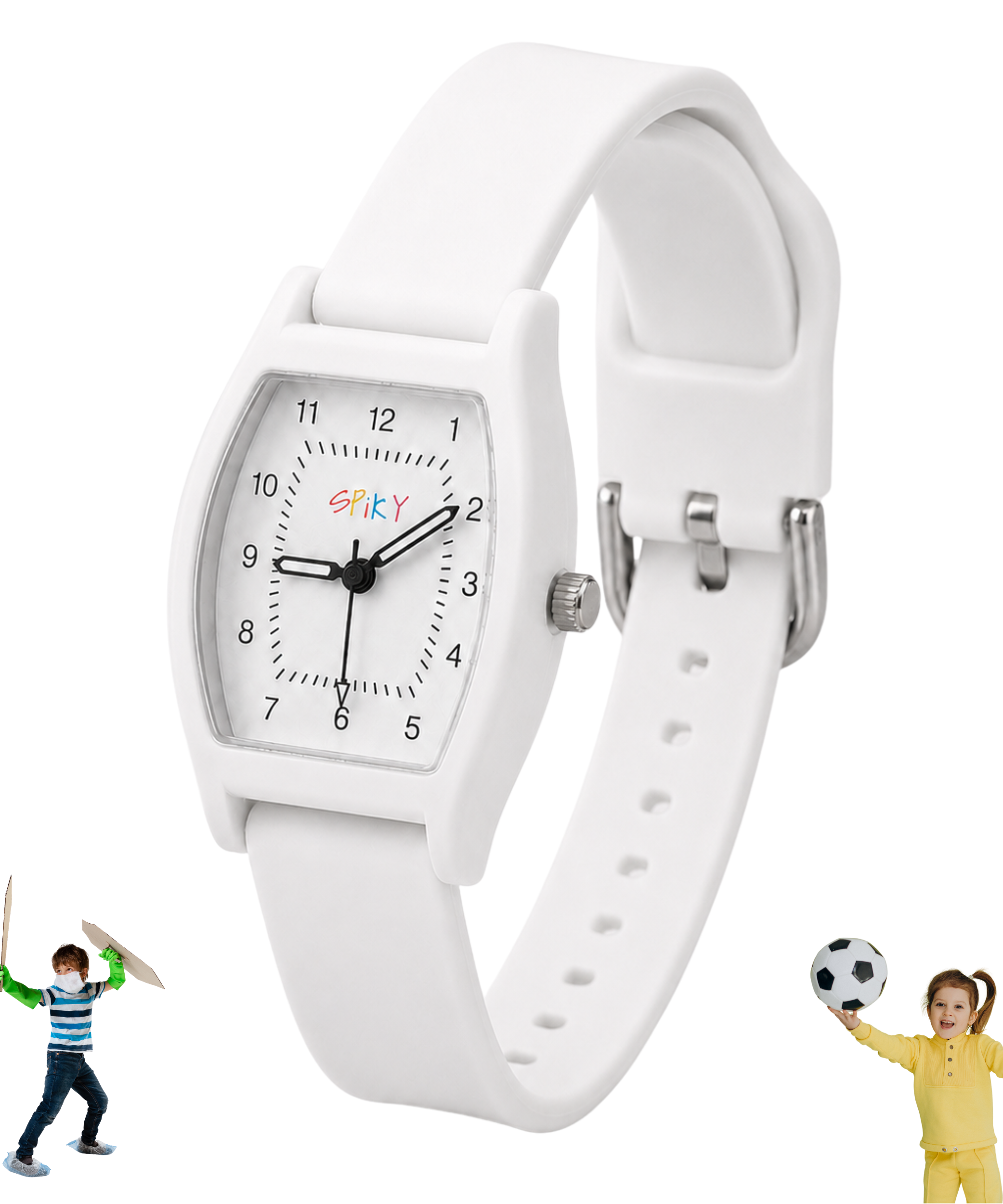 Spiky Rectangle Stylish Analog Watch for Kids EVA48