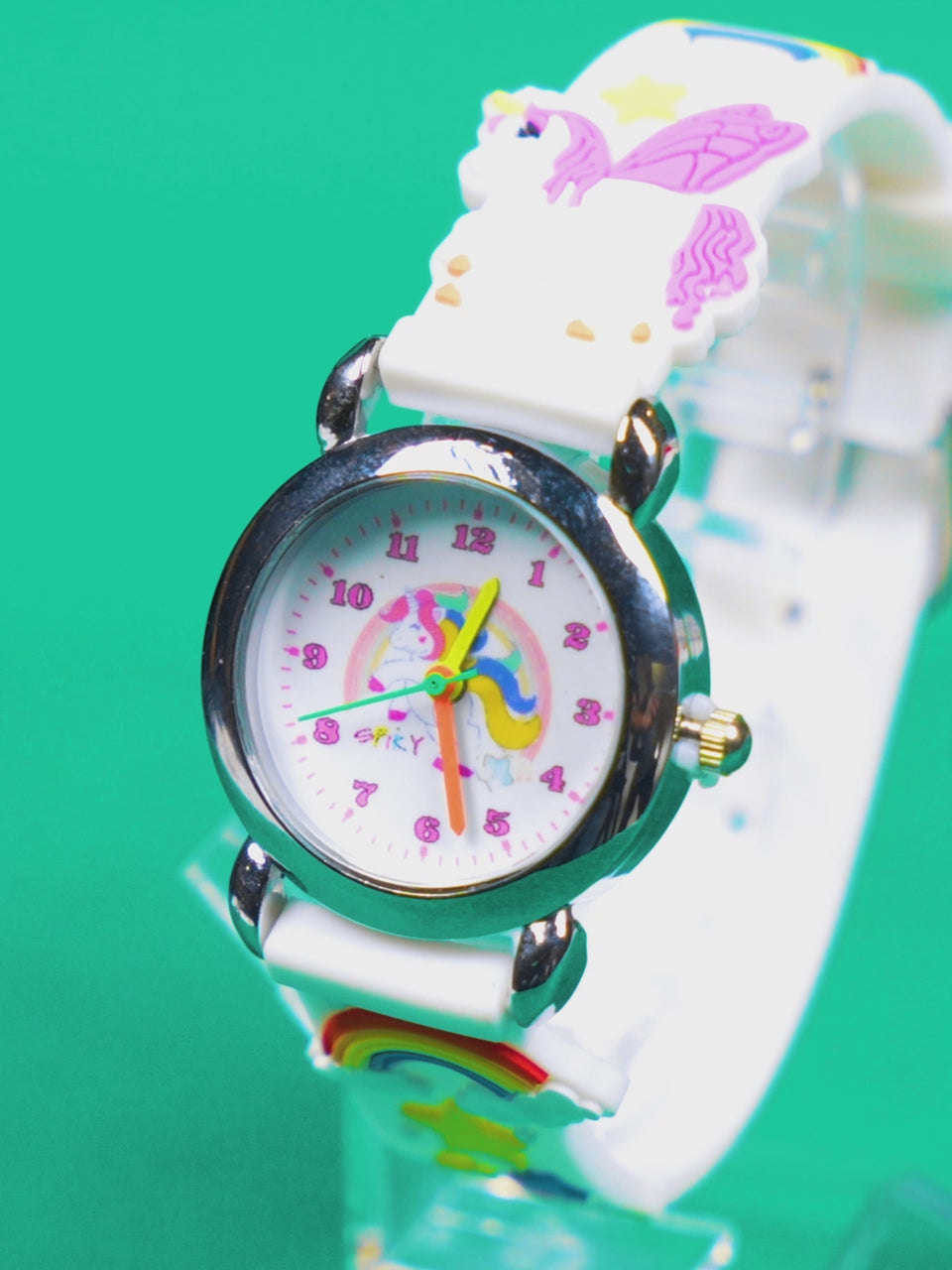 Spiky Eva9 Round Unicorn Strap Analog Watch